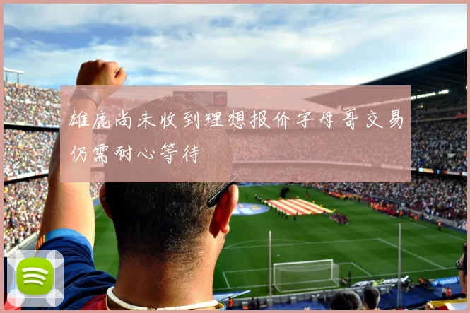 雄鹿尚未收到理想报价字母哥交易仍需耐心等待